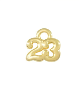 Γούρια 2023 15 - Χρυσο 1.cm χρυσο