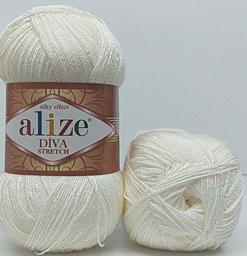 Alize Diva Stretch 62 - Light Cream
