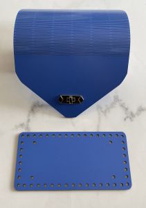 Σετ τσάντας Ξύλινο 14 - Μπλε - Μαυρο (Πατος 10*20cm)(Καπακι 20*25cm)
