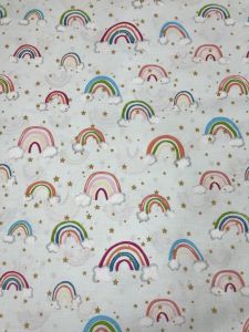 Children's fitted sheet 100% cotton 1.5m Κόκκινο - Μπλέ - Ρόζ
