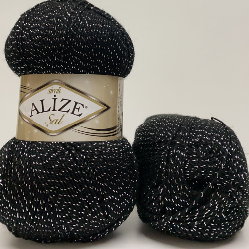 Alize Sal Sim 6001 - Black - Silver