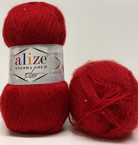 Alize Angora Gold Star 106 - Red