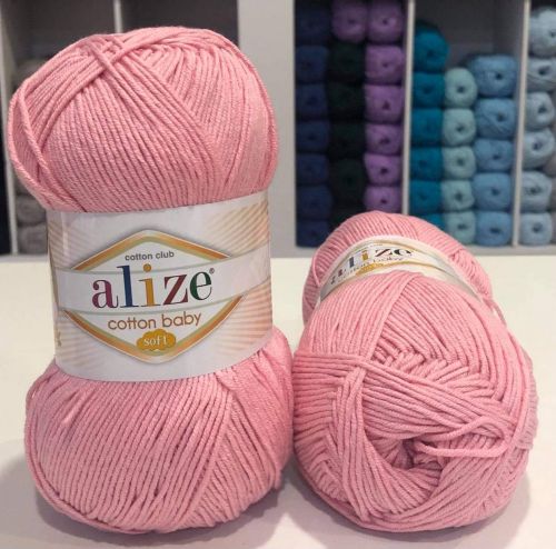 Alize Cotton Baby Soft 161 - Powder Pink