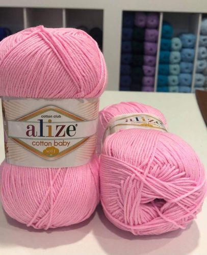 Alize Cotton Baby Soft 185 - Pink
