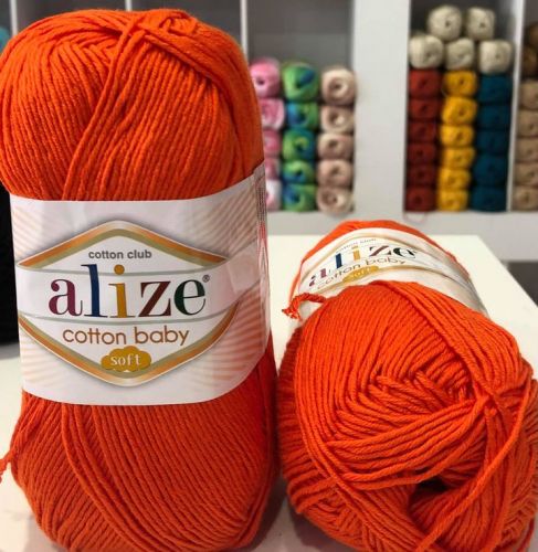 Alize Cotton Baby Soft 37 - Orange