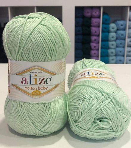 Alize Cotton Baby Soft 375 - Soft mint