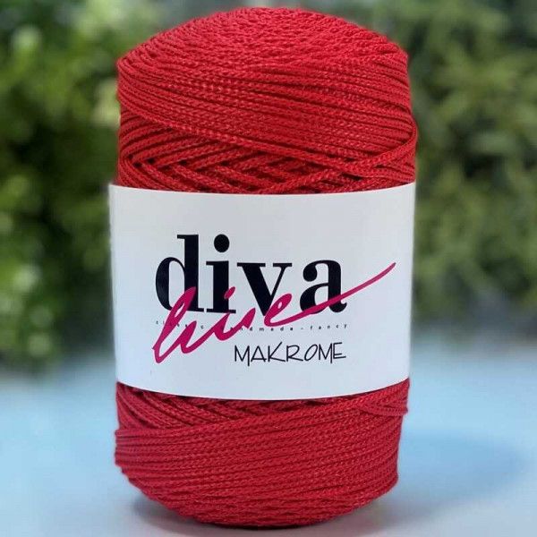 5 Diva Macrame 100 - Red