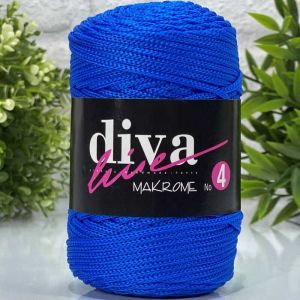 3. Diva Macrame no 4 ( Thick) 240 - Saks Blue