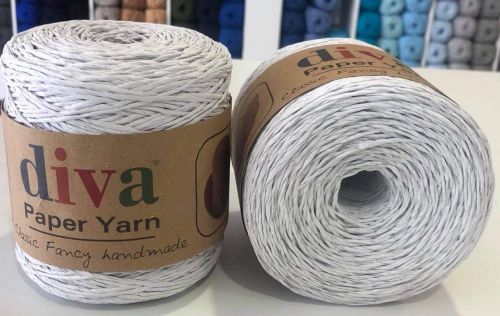 Ψαθί Diva Paper Yarn 2101 - Wihite
