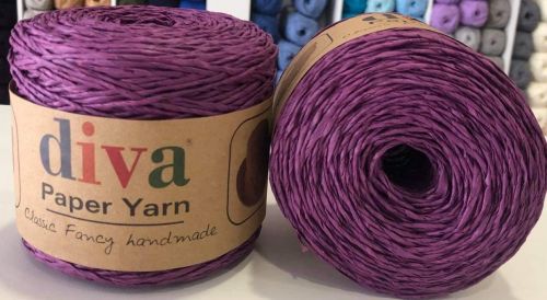 Ψαθί Diva Paper Yarn 188 - Purple