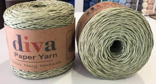 Ψαθί Diva Paper Yarn 100 - σάπιο λεμόνι
