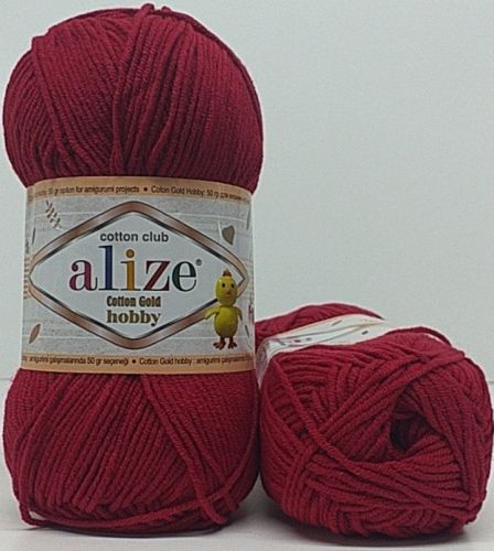 Alize Cotton Gold Hobby 390 - Cherry
