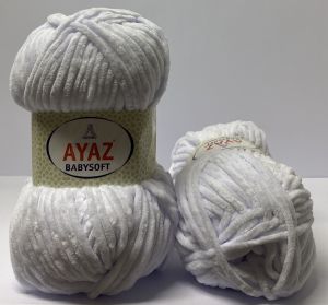 Ayaz Βελουτέ Baby Soft 1208 - White
