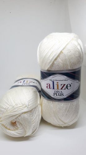 Alize Diva Plus 62 - Light Cream
