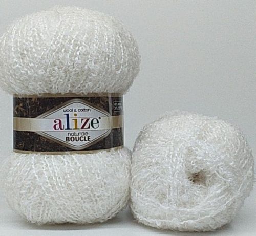 Alize Naturale Boucle 55 - White