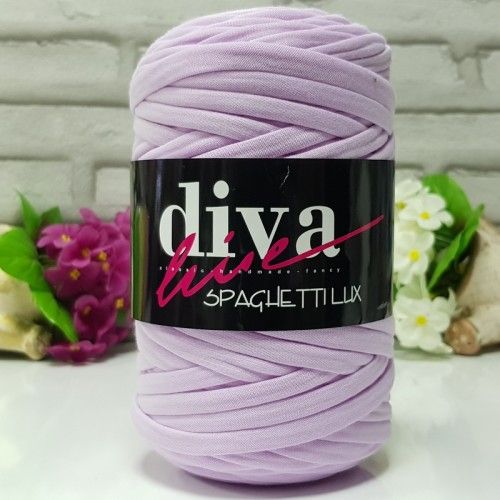 6 Diva Spaghetti Lux Νημα Ομοιόμορφο 158 - Lilac (T-shirt Yarn)