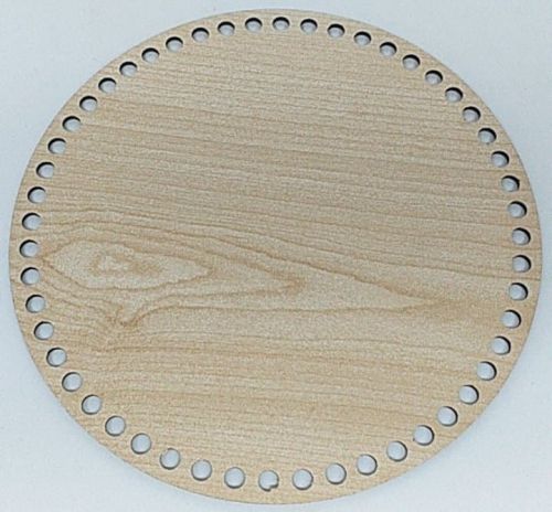 Ξύλινοι Πάτοι Για Πλεκτούς Δίσκους  Και Για Τσαντες 21 - Φυσικό 20cm