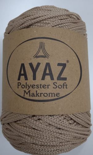 Ayaz Polyester Soft Makrame 1219 - dark beige