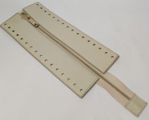Αξεσουάρ Τσάντας Εκρου Χρωμα Φερμουαρ 33,50*11,50cm