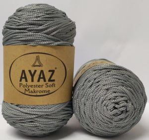 Ayaz Polyester Soft Makrame 1130 - Grey