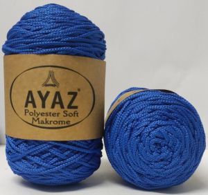 Ayaz Polyester Soft Makrame 1133 - Saks Blue