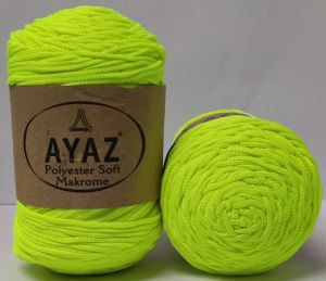Ayaz Polyester Soft Makrame 1397 - Neon Yellow