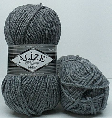 Alize Superlana Maxi 182 - Medium Grey Melange